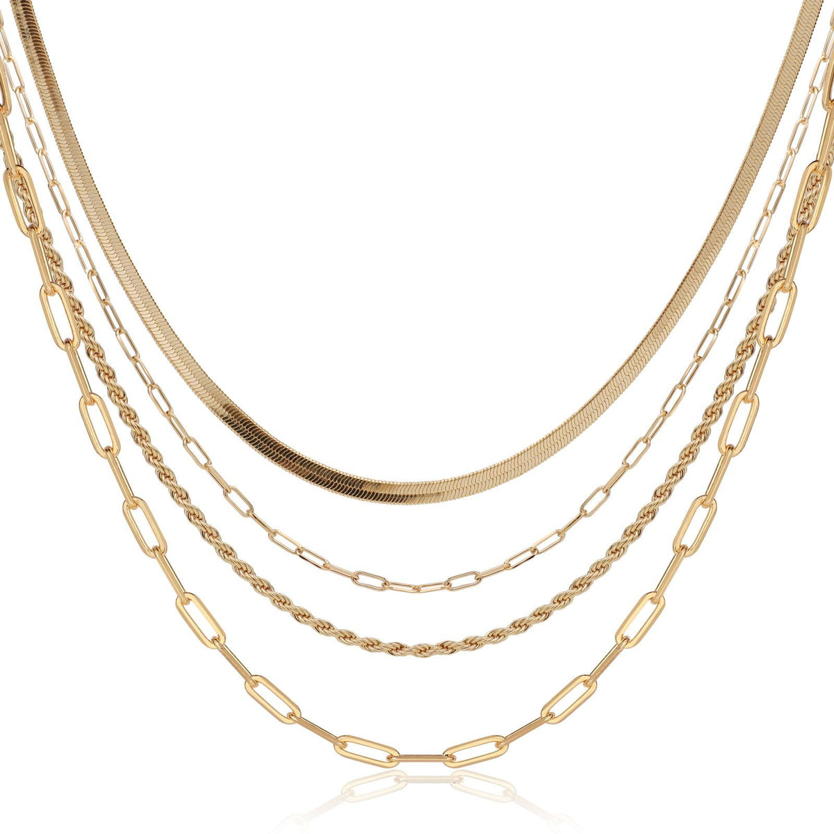 Layered Necklace Women's Snakebone  Necklace