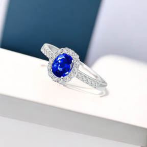 A-95 The latest sapphire diamond ring, free shipping