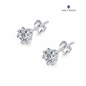 Mosang Diamond Earrings - Snowflake, Free Shipping